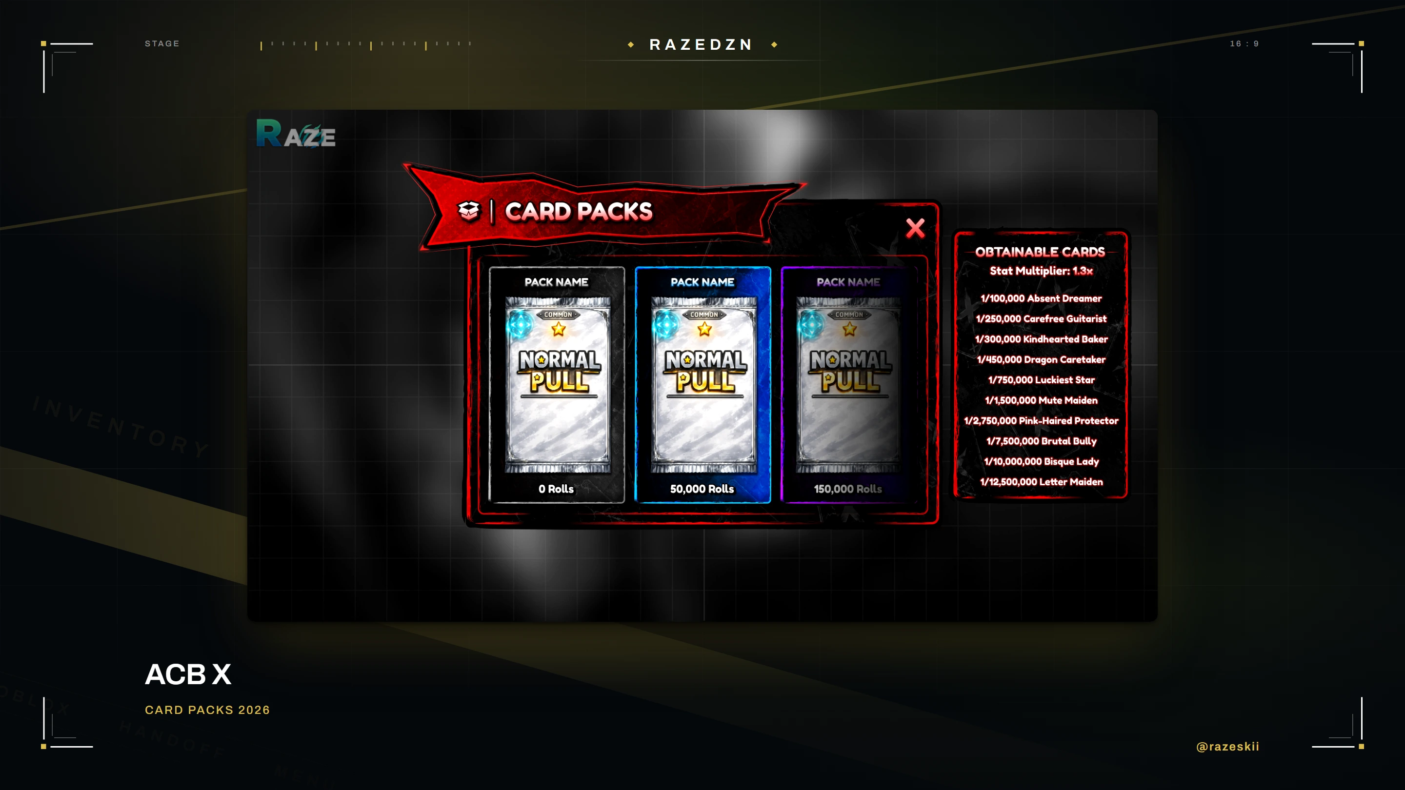 ACB X — Card packs