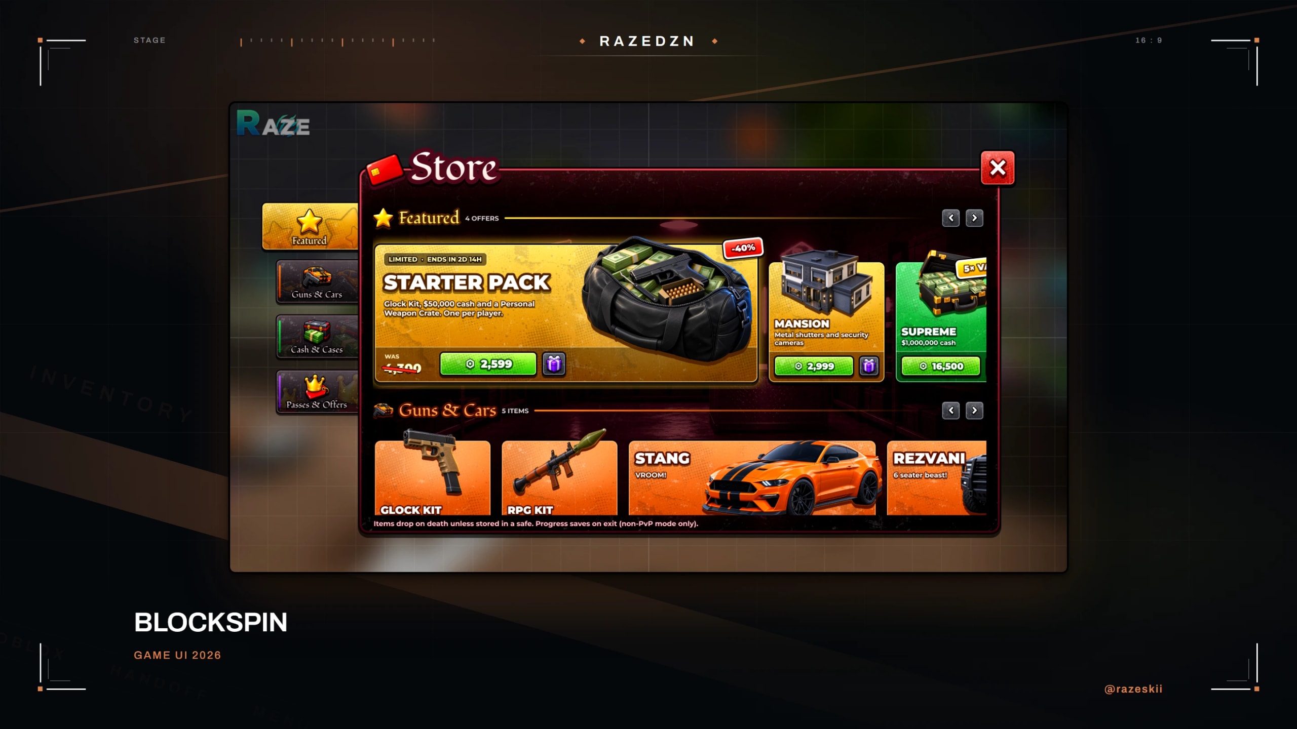 BlockSpin, interface