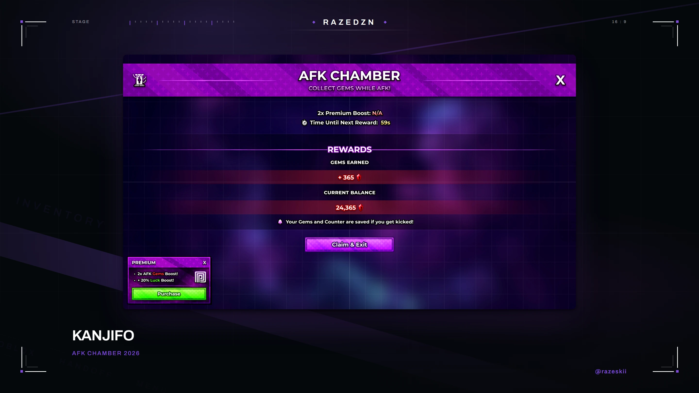 Kanjifo — Afk chamber
