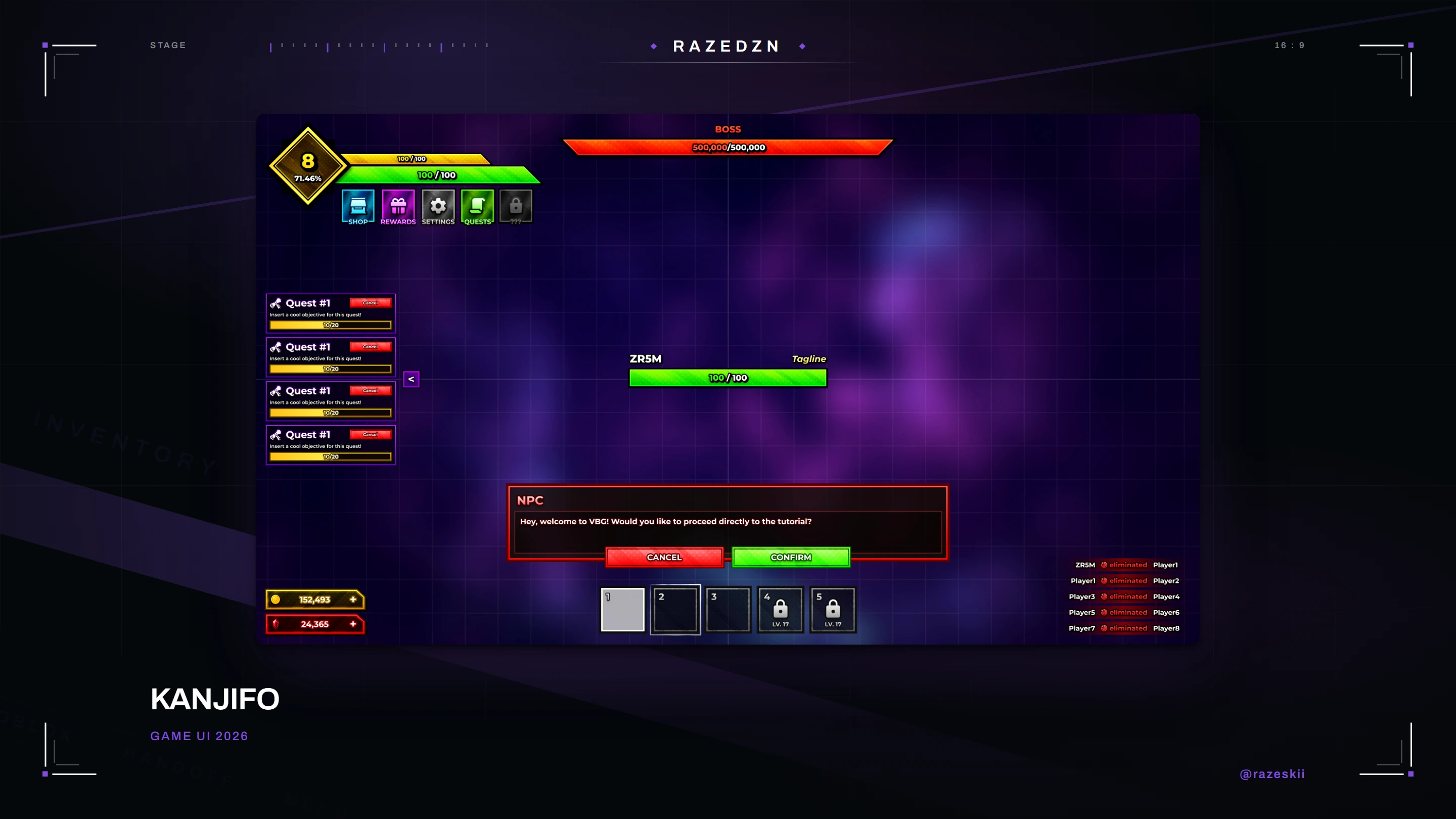 Kanjifo — interface overview