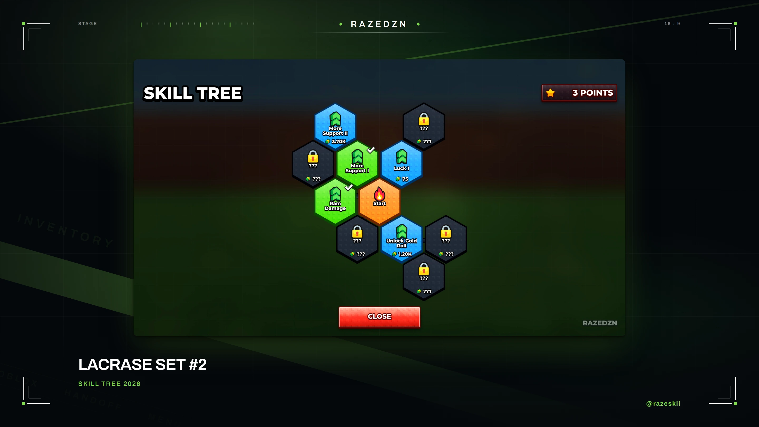 Lacrase Set #2, Skill tree