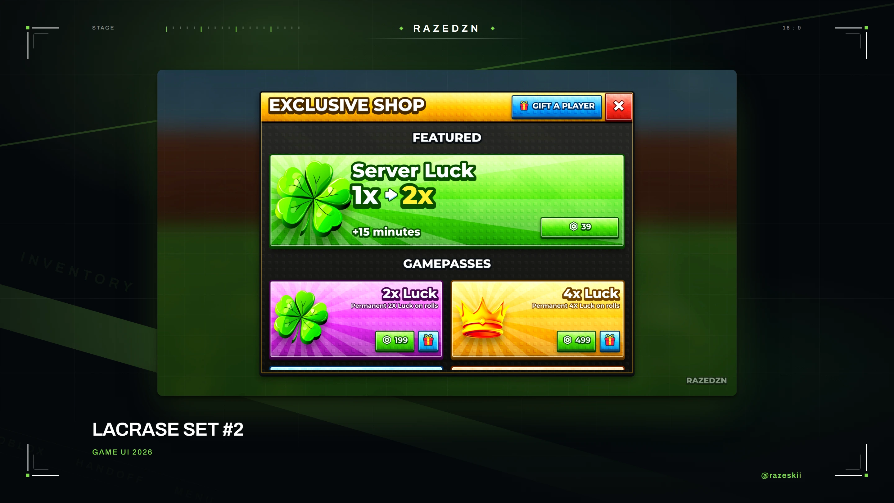 Lacrase Set #2, interface