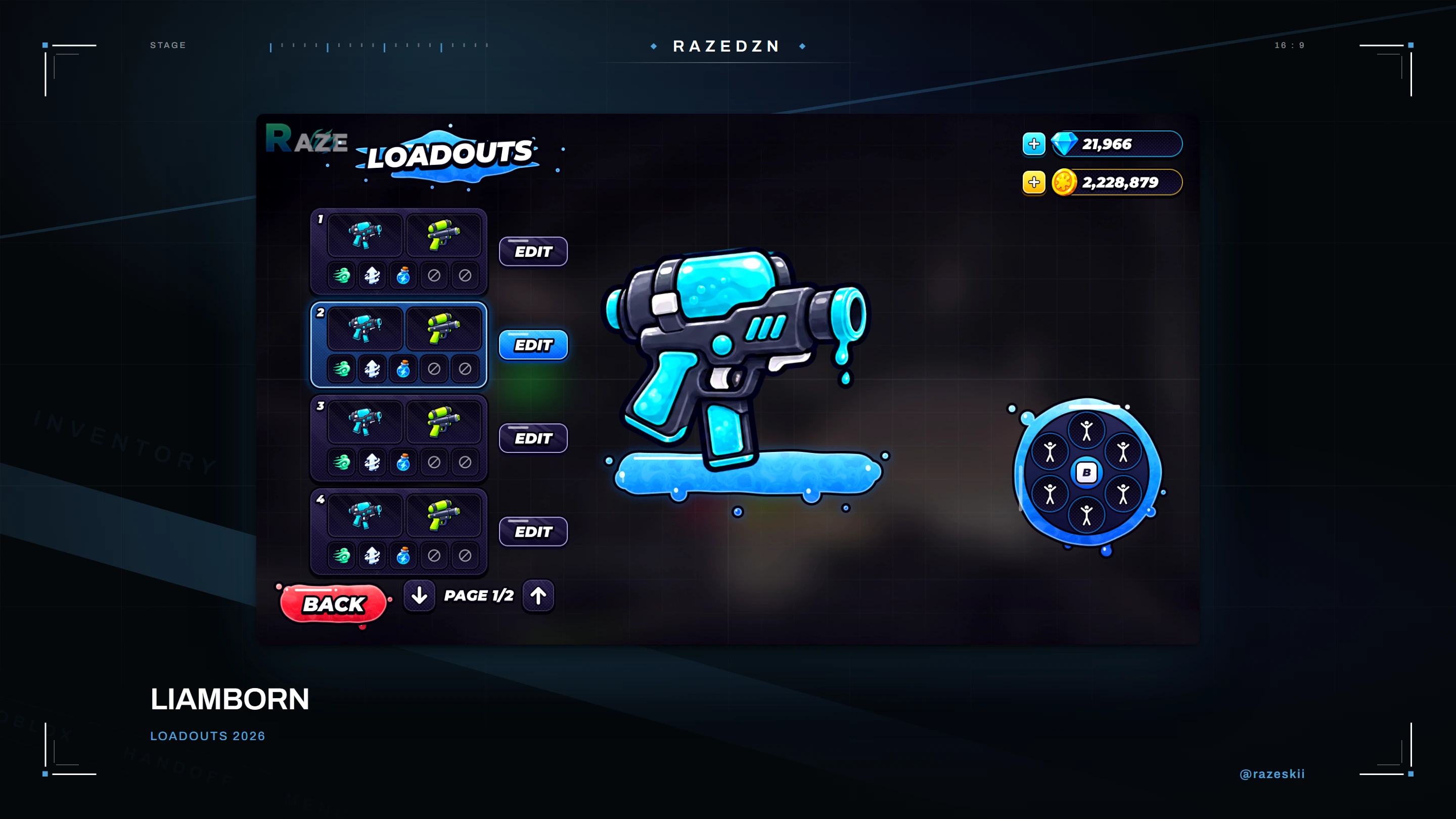 LiamBorn, Loadouts
