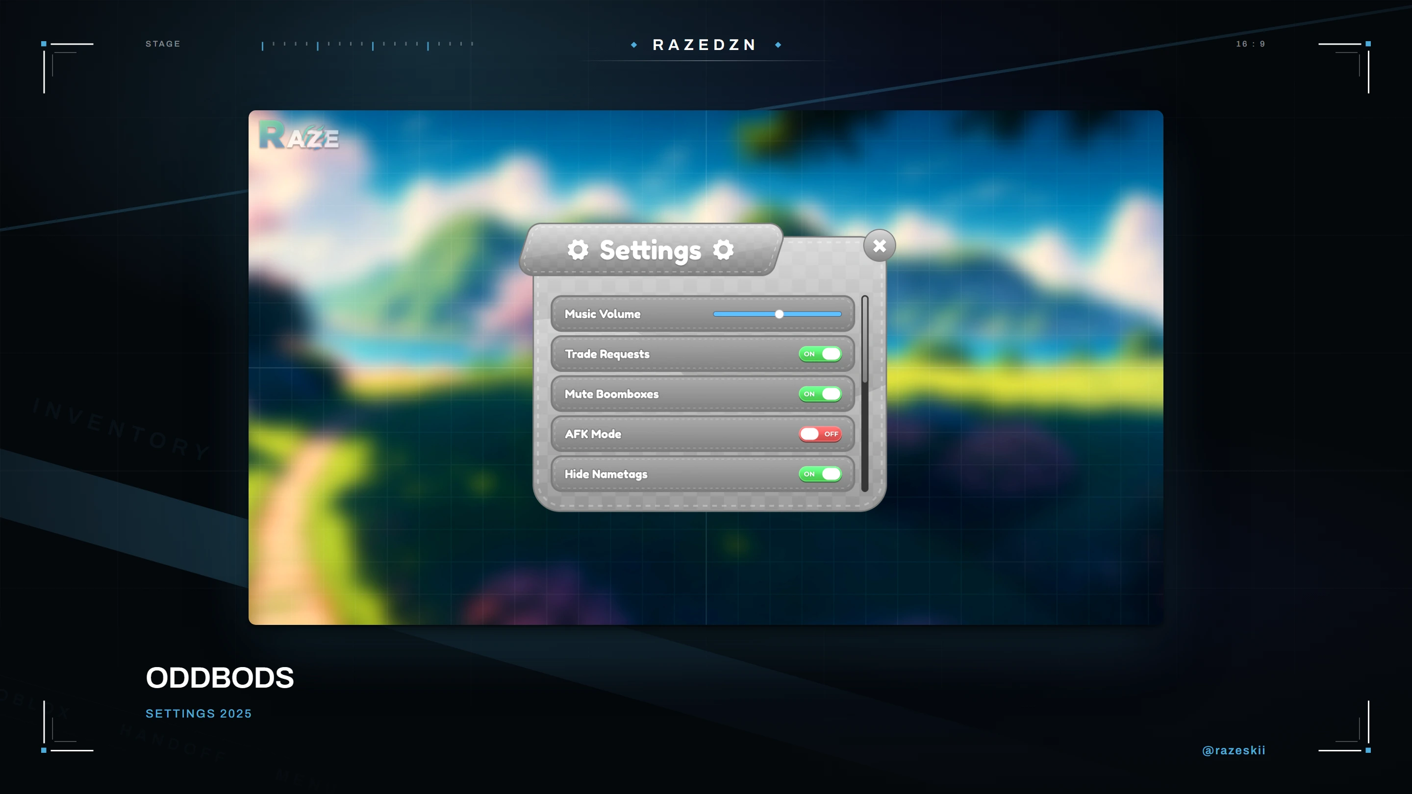 Oddbods — Settings