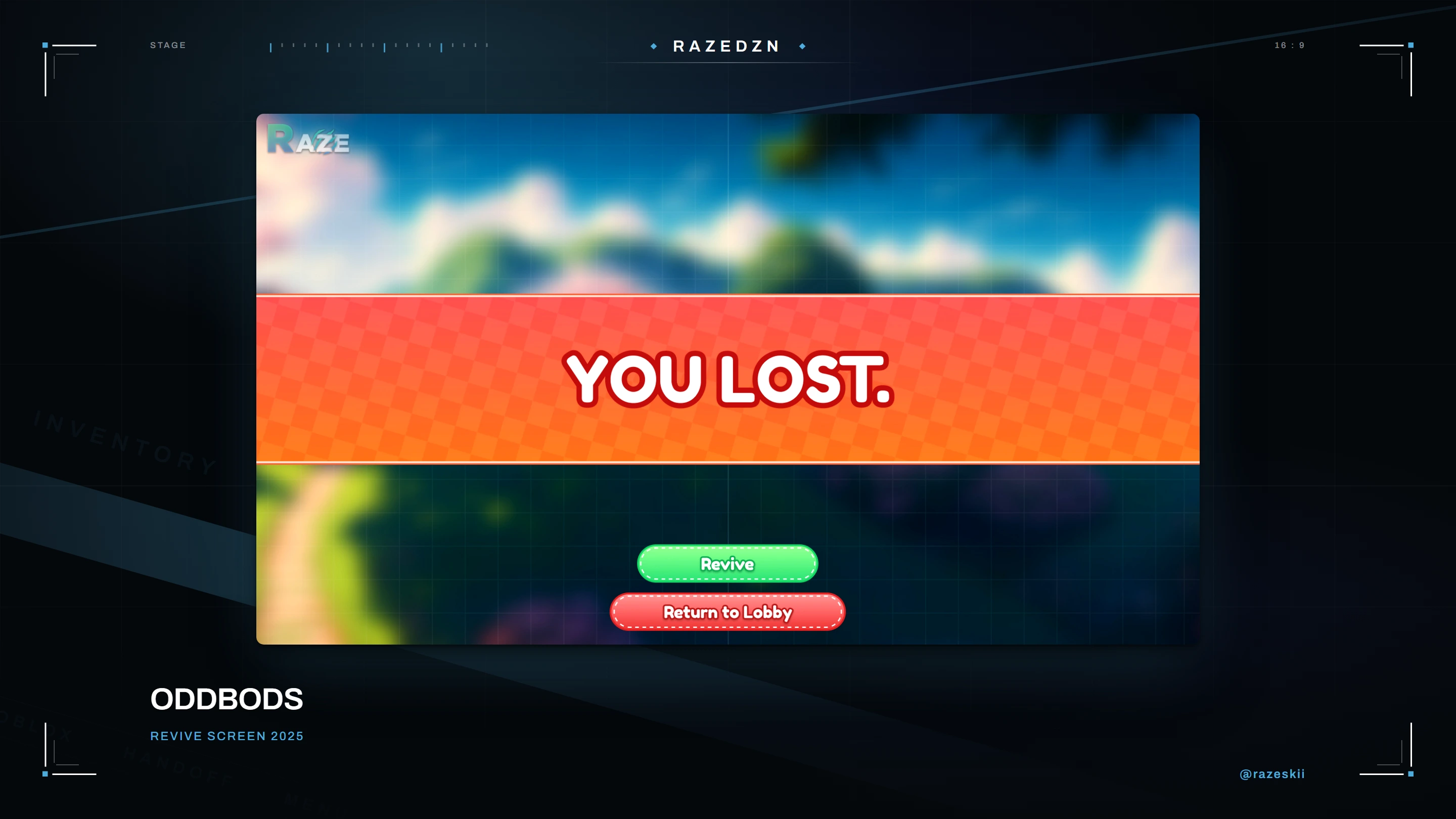 Oddbods — Revive screen