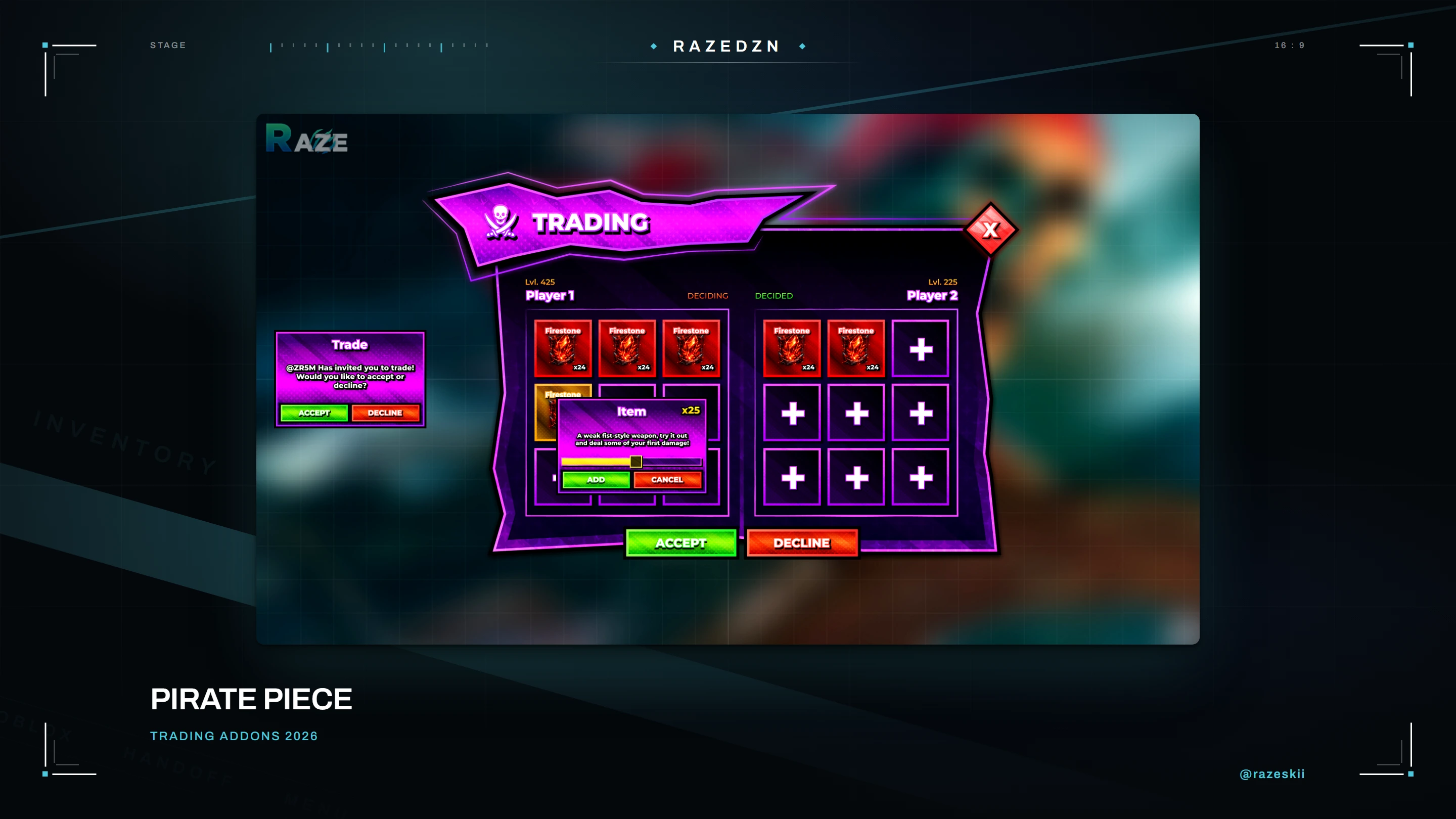 Pirate Piece — Trading addons