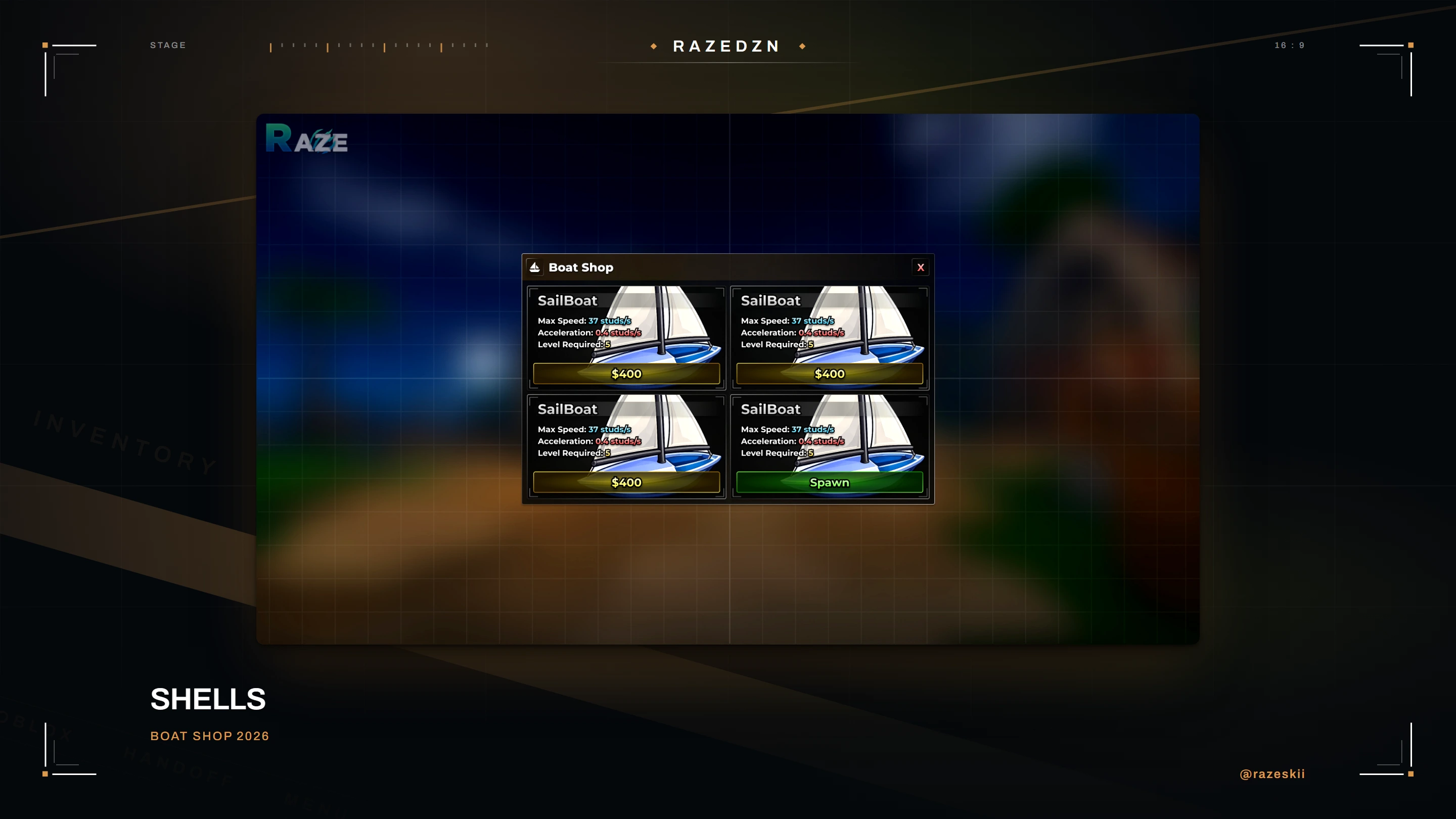 Shells — Boat shop