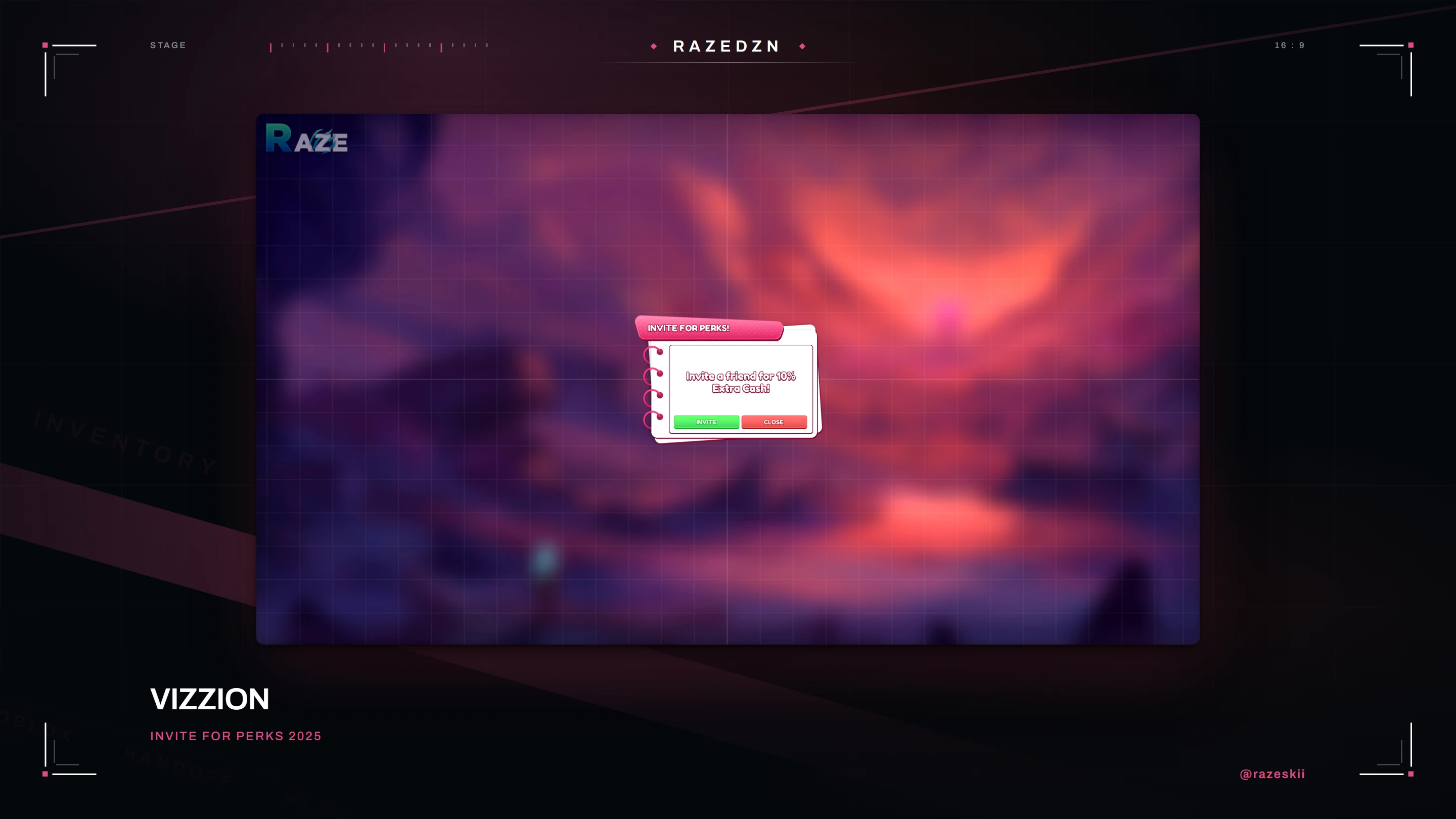 Vizzion — Invite for perks